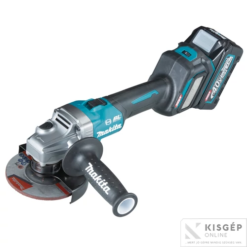 Makita GA023GM201 40Vmax XGT Li-ion BL AWS 125mm sarokcsiszoló + FÉ2x4,0Ah