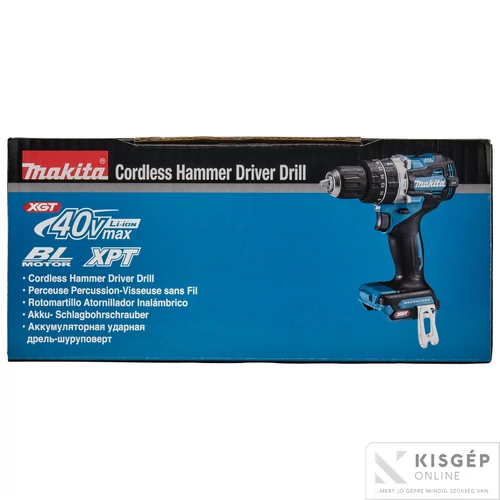 Makita HP002GA201 40Vmax XGT Li-ion BL 65Nm ütvefúró-csavarbehajtó 2x2,0Ah