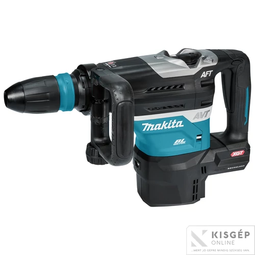 Makita HR005GT202 40Vmax XGT Li-ion BL AWS 40mm 8,0J SDS-Max fúró-vésőkalapács 2x5,0Ah + WUT01