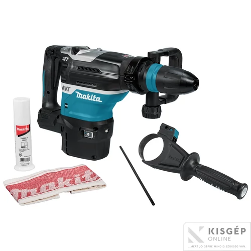 Makita HR005GT202 40Vmax XGT Li-ion BL AWS 40mm 8,0J SDS-Max fúró-vésőkalapács 2x5,0Ah + WUT01