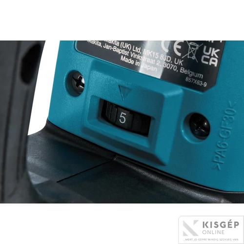 Makita HR005GT202 40Vmax XGT Li-ion BL AWS 40mm 8,0J SDS-Max fúró-vésőkalapács 2x5,0Ah + WUT01