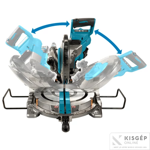 Makita LS004GZ01 40Vmax XGT Li-ion BL AWS 260mm gérvágó dual DXT Z