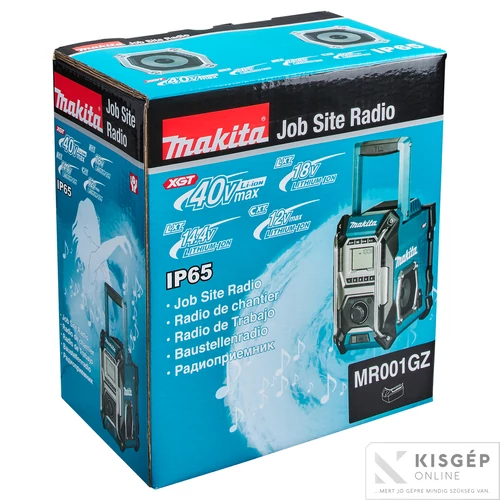 Makita MR001GZ 12V-40V CXT LXT XGT Li-ion rádió Z