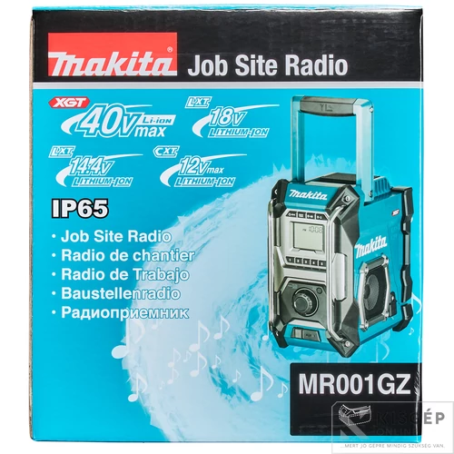 Makita MR001GZ 12V-40V CXT LXT XGT Li-ion rádió Z