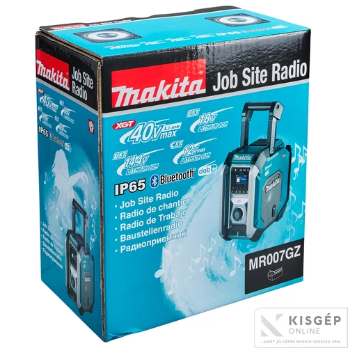 Makita MR007GZ 12V-40V Li-ion BLUETOOTH akkus rádió akku és töltő nélkül Z