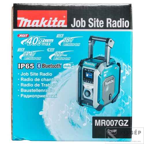 Makita MR007GZ 12V-40V Li-ion BLUETOOTH akkus rádió akku és töltő nélkül Z