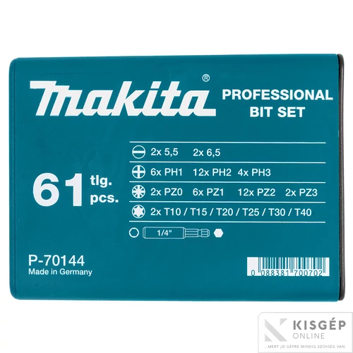 Makita 61db-os bitkészlet
