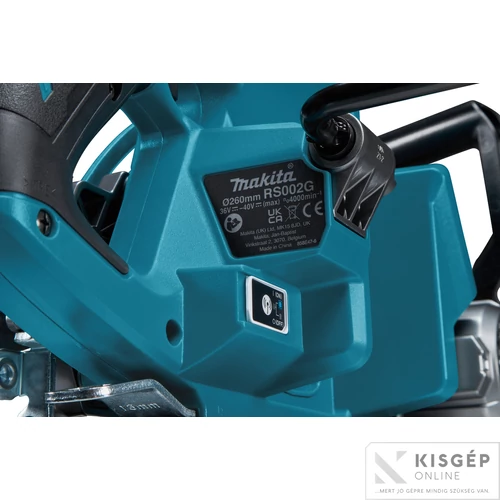 Makita RS002GZ 40Vmax XGT Li-ion BL AWS 260mm Mg hátsó markolatos körfűrész Z