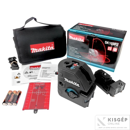 Makita SK103PZ Önbeálló kombinált pont, vonal és keresztlézer 180°
