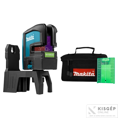 Makita SK106GDZ 10,8V CXT Li-ion kereszt és pont lézer ZÖLD Z