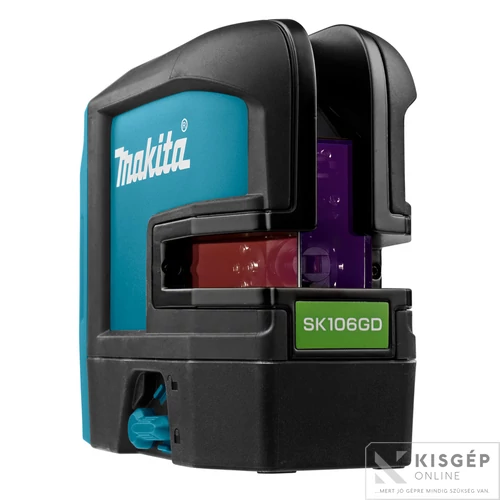 Makita SK106GDZ 10,8V CXT Li-ion kereszt és pont lézer ZÖLD Z