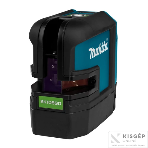 Makita SK106GDZ 10,8V CXT Li-ion kereszt és pont lézer ZÖLD Z