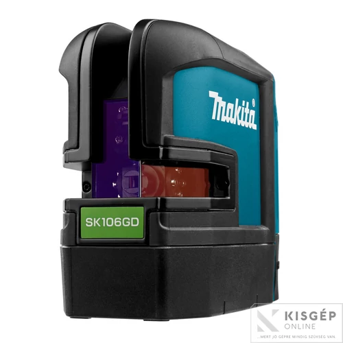 Makita SK106GDZ 10,8V CXT Li-ion kereszt és pont lézer ZÖLD Z
