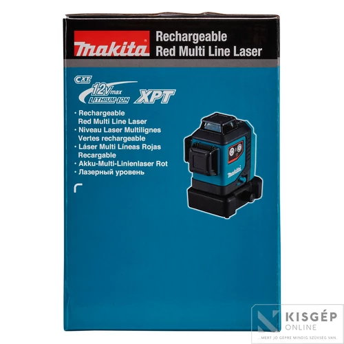 Makita SK700D 12Vmax CXT Li-ion 3xTELJES vonal lézer PIROS Z