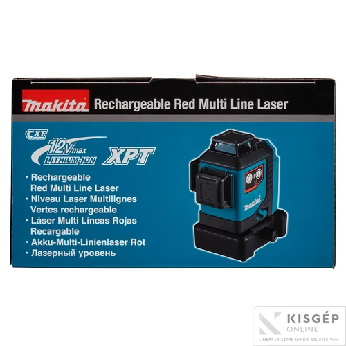 Makita SK700D 12Vmax CXT Li-ion 3xTELJES vonal lézer PIROS Z