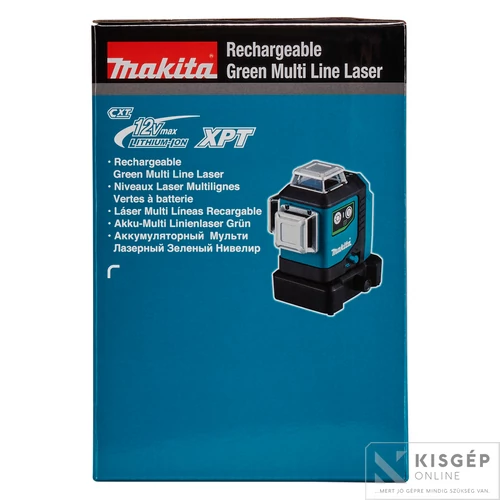 Makita SK700GD 12Vmax CXT Li-ion 3xTELJES vonal lézer ZÖLD Z