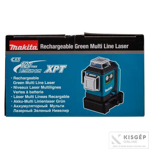 Makita SK700GD 12Vmax CXT Li-ion 3xTELJES vonal lézer ZÖLD Z
