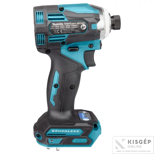 Makita TD001GZ 40V max XGT Li-ion BL 220Nm ütvecsavarbehajtó 1/4
