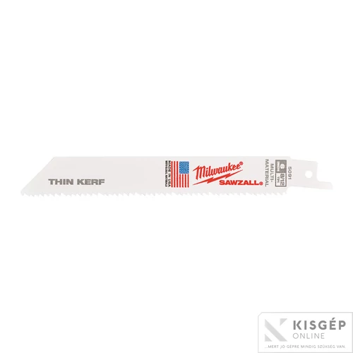 Milwaukee Szablyafűrészlapok 150/3,2/2,1 mm Bimetal, Co (5 db/cs)