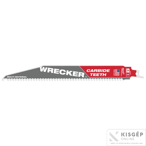 Milwaukee Szablyafűrészlap TCT Wrecker Carbide 230/6T mm - 1 db