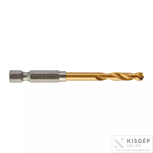 48894711 Milwaukee Fémfúró Shockwave HSS-G TiN 4.8mm