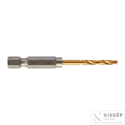 Milwaukee Fémfúró Shockwave HSS-G TiN 3mm (2 db/cs)