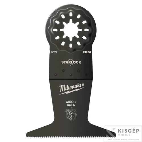 Milwaukee Multitool Starlock Merülő fűrészlap Bimtál (Fa + Szeg) 65x42 mm 1 db