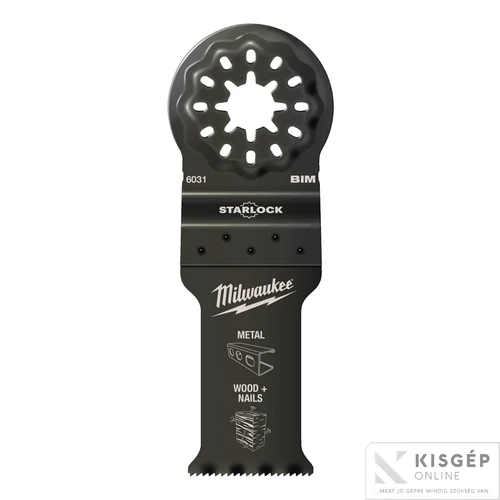 Milwaukee Multitool Starlock Merülő fűrészlap Bimtál (Fém, Fa + Szeg) 28x47 mm 1 db