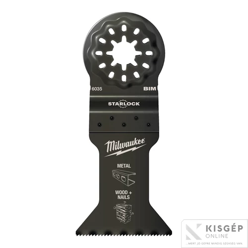 Milwaukee Multitool Starlock Merülő fűrészlap Bimtál (Fém, Fa + Szeg) 43x47 mm 1 db