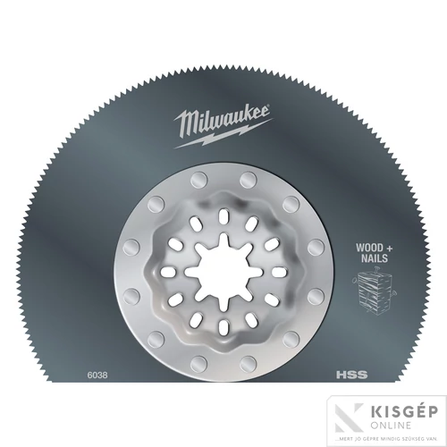 Milwaukee Multitool Starlock Szegmens fűrészlap Bimtál (Fa + Szeg) 85x20 mm 1 db