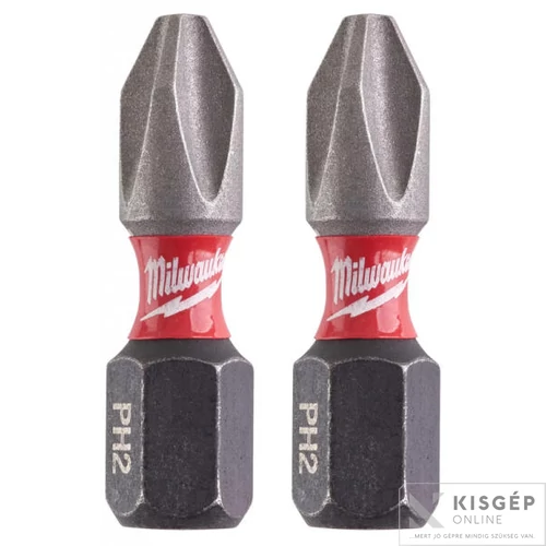 Milwaukee Shockwave bit PH2 25mm (2 db/cs)