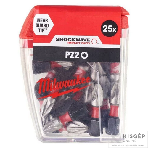 Milwaukee Shockwave bit CD PZ2 25mm (25 db/cs)