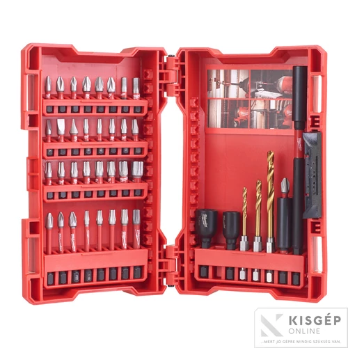 Milwaukee 40 darabos Shockwave fúrócsavarozó készlet  1 db