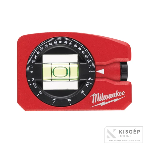 Milwaukee Zseb Vízmérték szögmérővel, mágneses, 8 cm 1 db