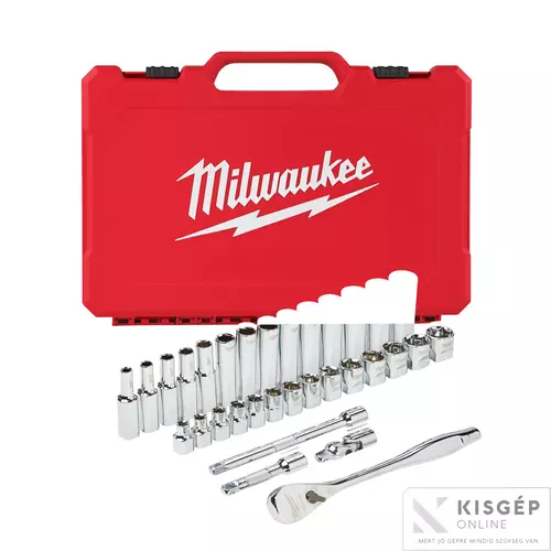 4932464945 Milwaukee 3/8" Racsnis dugókulcs készlet metrikus méret (32 részes)