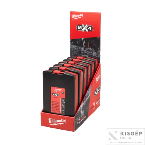 Milwaukee SDS-Plus 4 élű fúrószár készlet (III. sz.) 7 részes
