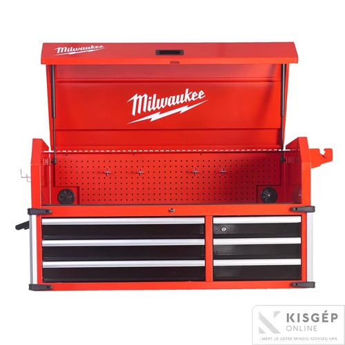 Milwaukee 46˝ / 117 cm 6 fiókos acél tároló felső láda - 1 db