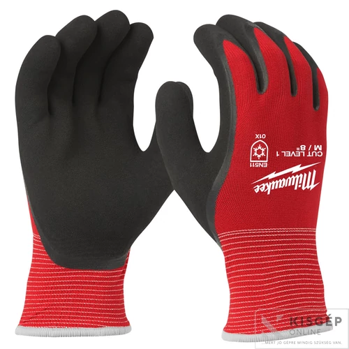 Milwaukee Nagy kiszerelésű Vágásbiztos védőkesztyű Téli 1/A - XL/10 - 72 pár