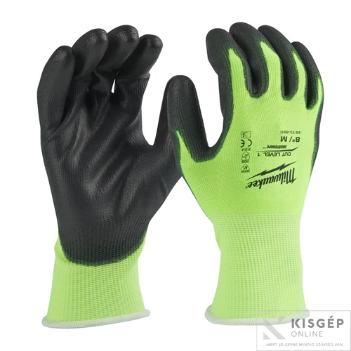 Milwaukee Hi-Vis Vágásbiztos kesztyű 1/A   - M/8 - 1 pár