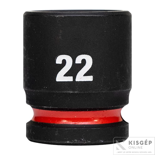 Milwaukee 1/2" Dugókulcsbetét hatlapú, gépi, rövid 22 mm - 1 db