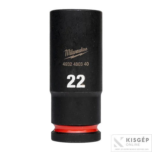 Milwaukee 1/2" Dugókulcs hatlapú 78 mm hosszú, 22mm 1 db