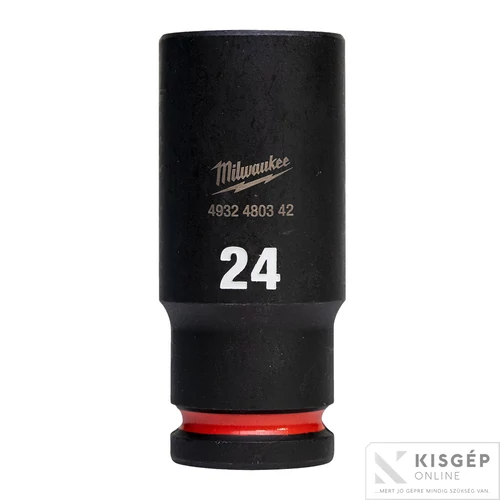 Milwaukee 1/2" Dugókulcs hatlapú 78 mm hosszú, 24 mm 1 db