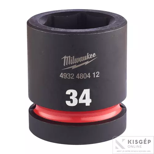 4932480412 Milwaukee 1" Gépi Dugókulcs 6 lapú, rövid 34 mm - 1 db