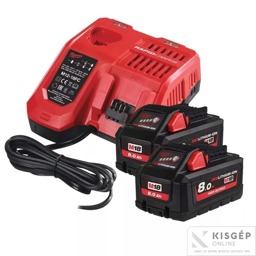 Milwaukee M18HNRGO4-802 OPE (AKKUM. ÉS TÖLTŐ SZETT)
