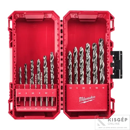 Milwaukee THUNDERWEB – HSS-G fémfúró DIN 338 – Készlet (19 részes)