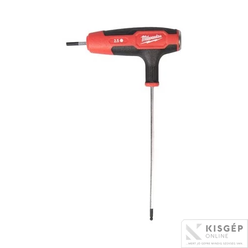 Milwaukee T-Imbuszkulcs Komfort markolattal 2.5mm