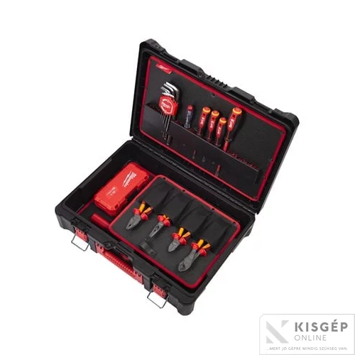 Milwaukee PACKOUT™ Villanyszerelői szett 62 részes - Pakout 1 ládában