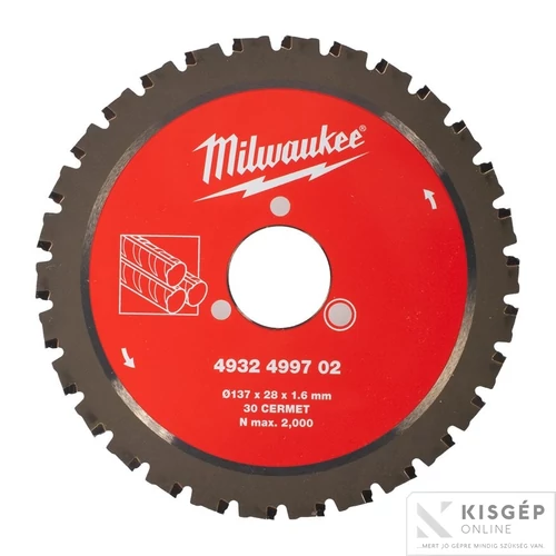 Milwaukee Körfűrészlap Betonacélhoz 137x28x1.6x30