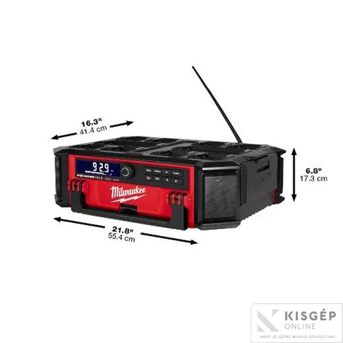 Milwaukee M18 PRCDAB+-0 M18 PACKOUT™ rádió/töltő