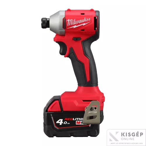 Milwaukee M18BLIDRC-402C KOMPAKT SZÉNKEFE NÉLKÜLI 1” HEX ÜTVECSAVAROZÓ, 2xM18B4,M12-18C